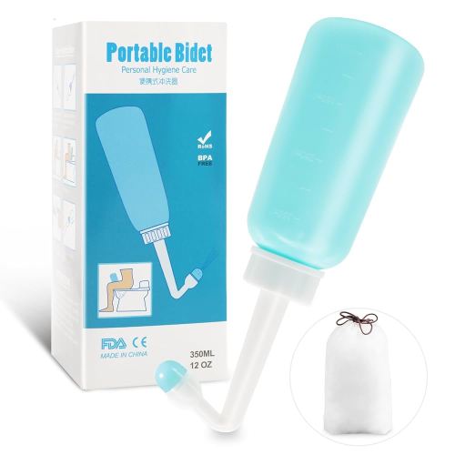 Peri Bottle for Postpartum Care,12 OZ Perineal Bottle Postpartum Essentials Upside Down Peri Bottle for Perineal Recovery and Cleansing After Birth (Blue)
