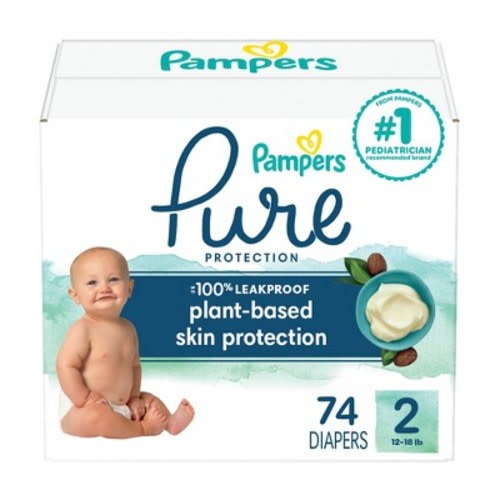 Pampers Pure Protection Diapers - (Select Size and Count), Size: 2