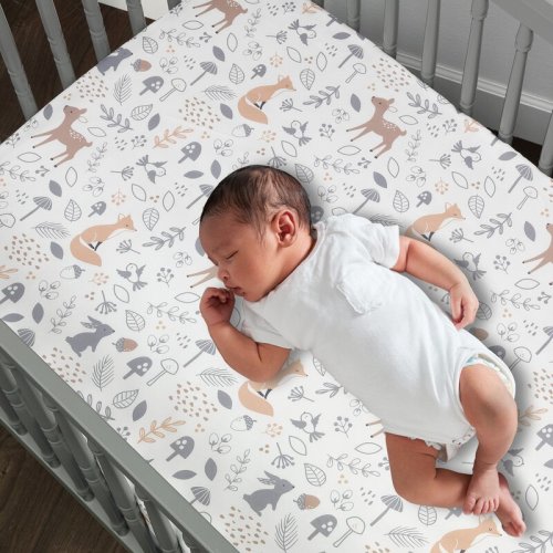 Bedtime Originals Deer Park Woodland 3-Piece Nursery Baby Crib Bedding Set - Gray & Reviews | Wayfair