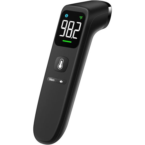 No-Touch Thermometer for Adults and Kids - Digital Forehead Thermometer with High Accuracy, Ultra Clear LEDScreen and Fever Alarm