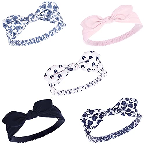 Hudson Baby Cotton and Synthetic Headbands, Size 0-24 Months