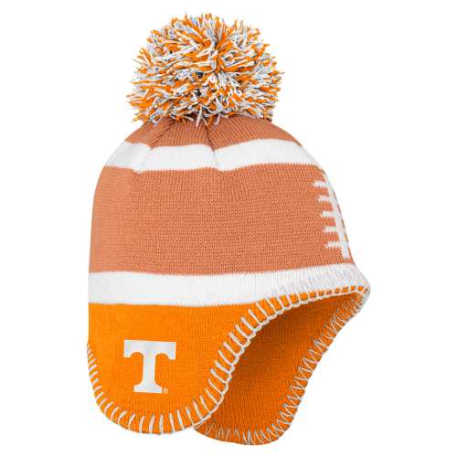 Tennessee Volunteers Fanatics Toddler Football Head Knit Hat with Pom - Brown