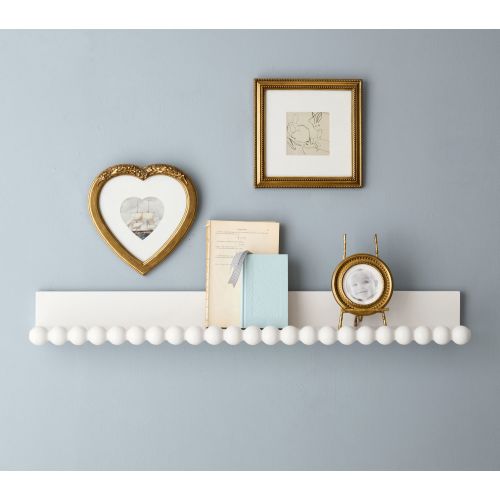 Chris Loves Julia Turned Wood Book Ledge (36")
