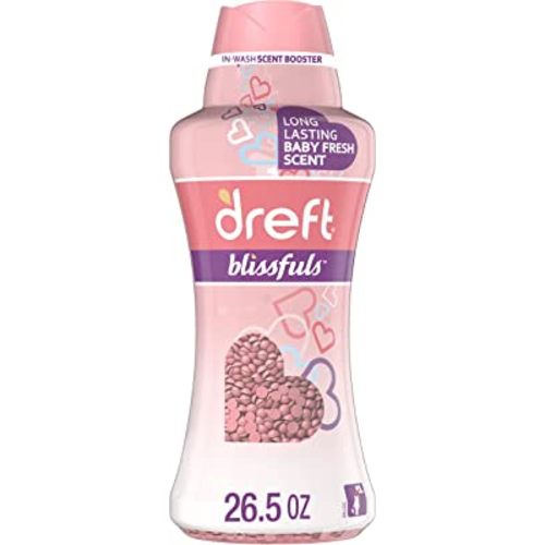 Dreft Blissfuls Laundry Scent Booster Beads for Washer, Baby Fresh Scent, 26.5 oz