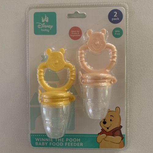 Winnie The Pooh Baby Food Feeder By Disney Baby - 2 Pack BPA Free - New