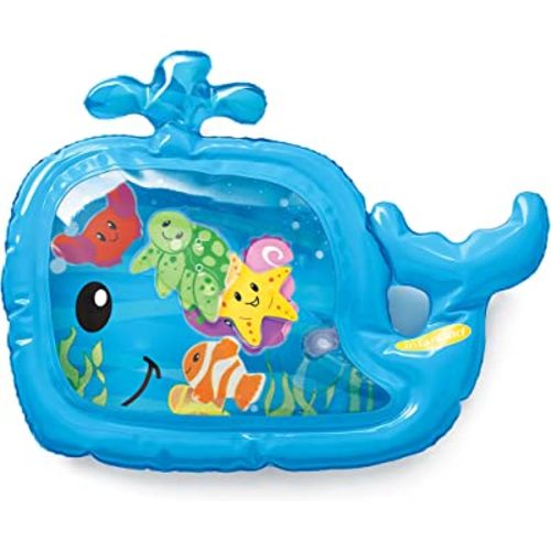 Infantino Jumbo Pat & Play Water Mat, Sea-Themed Mess-Free Water Play for Babies, Supports Tummy Time and Motor Skills Development, Multicolor, 3M+