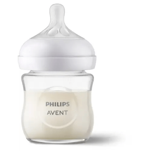 Avent Natural Response Glass Baby Bottle 120ML | Baby Bunting AU