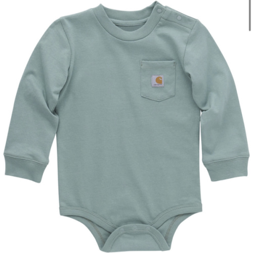 Carhartt Infant Boys' Solid Pocket Long Sleeve Onesie
