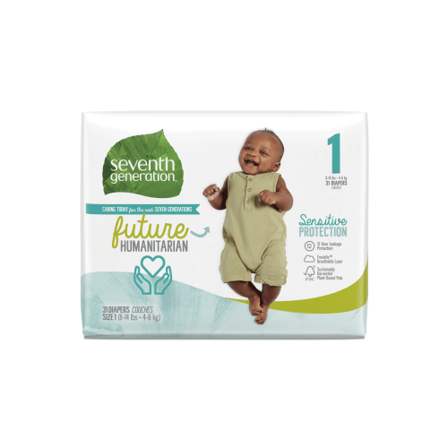 Baby Diapers - Size 1 (8-14 lbs) | Seventh Generation