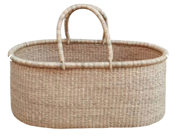 Basket Bassinet |Addy & Sage Accra Bolga Moses Basket | Baby Eco Trends