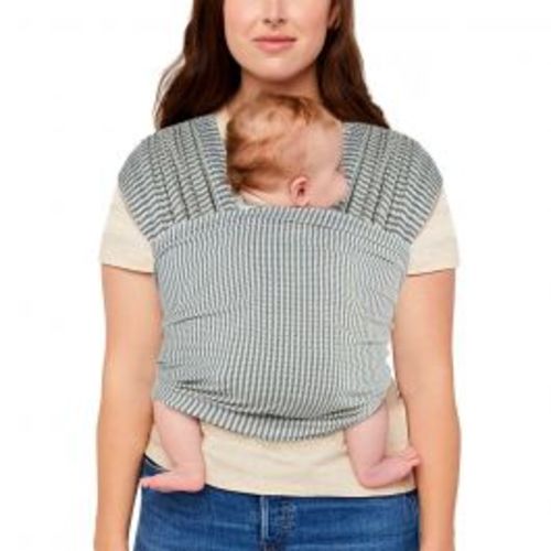 Aura Baby Wrap: Navy Gingham Stripe