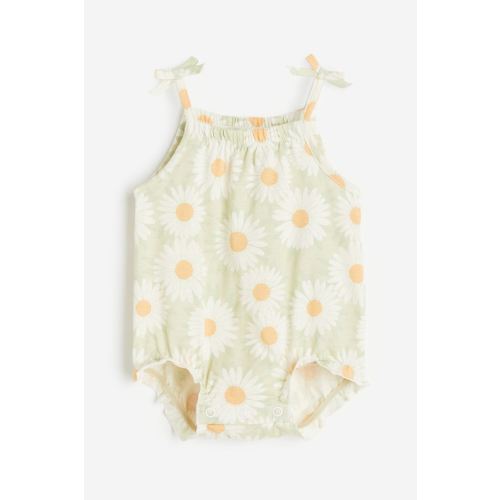 Sleeveless Cotton Romper Suit