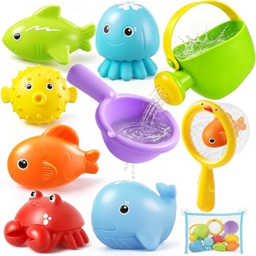 Baby Bath Toys for Kid, Squeezable Bathtub Toys Water Pool Toy for Boy Girl