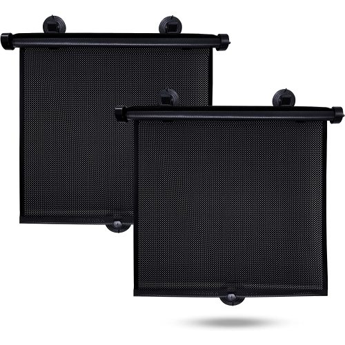 Universal Baby Car Sunshades, Black, Unisex, 2 Pack, 16 inch x 18 inch