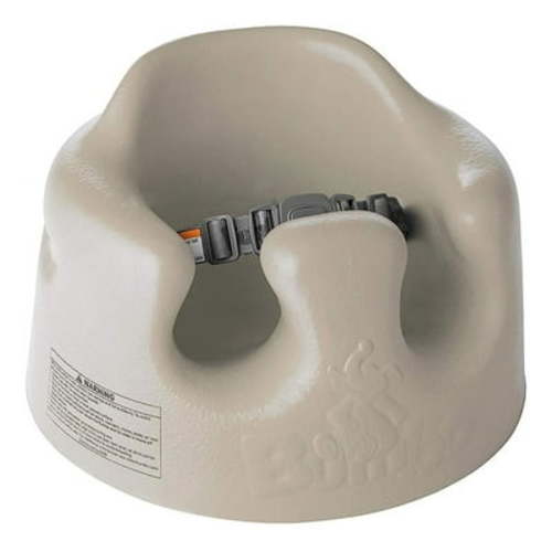 Bumbo Baby Floor Seat – Portable Infant Booster Chair, Taupe with Tray