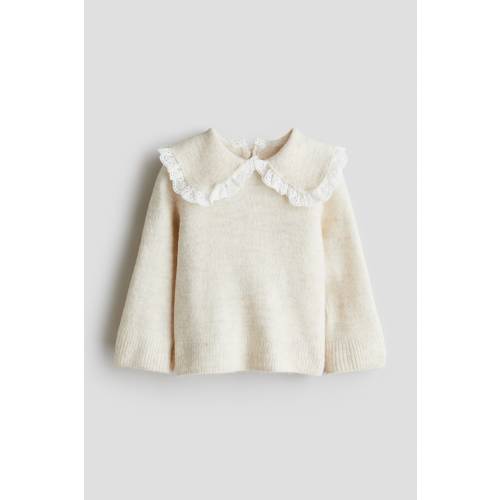 SWEATER WITH PETER PAN COLLAR