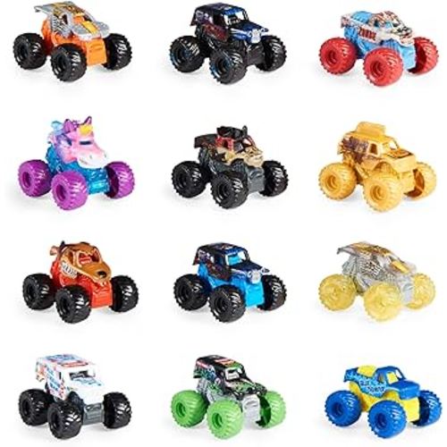 Monster Jam, Official Mini Mystery Collectible Monster Truck 12-Pack, 1:87 Scale, Great gift for birthday parties