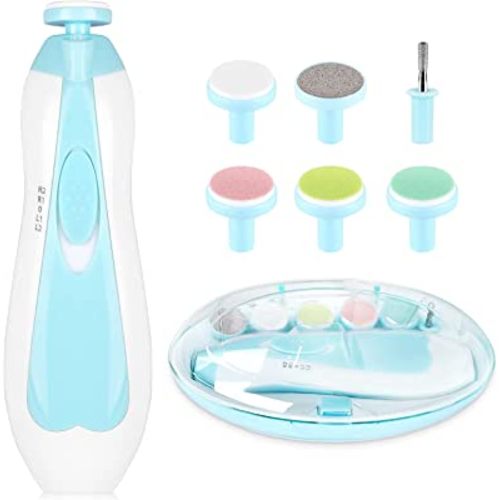 Baby Nail Trimmer Electric,Baby Nail Clippers, 6 in 1 Baby Nail File,Nail File Baby Grooming Kit Manicure Set for Toddler or Adults
