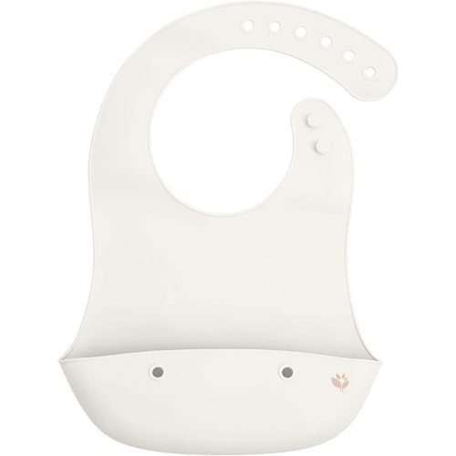 green sprouts Unisex Baby Scoop Silicone Bib, Light Spice