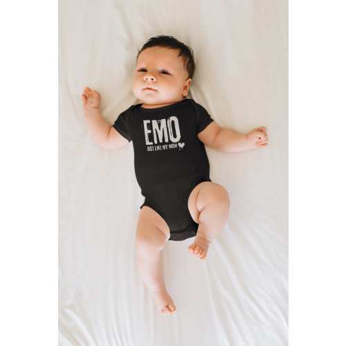 Emo Baby Clothes, Emo Aesthetic, Grunge Baby Bodysuit, Emo Like Mom, Alt Baby Bodysuit, Alternative Baby Clothes, Rock Baby Indie Clothes