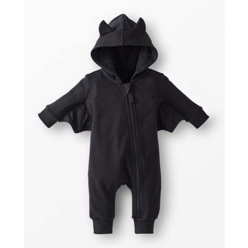 Baby Halloween French Terry Bat Romper