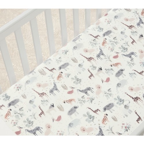 Safari Organic Cotton TENCEL™ Crib Fitted Sheet