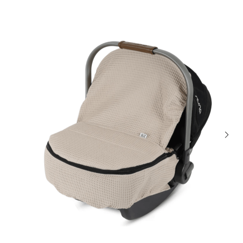 Gliz Design | Hybrid Waffle Baby Car Seat Cover - Wheat