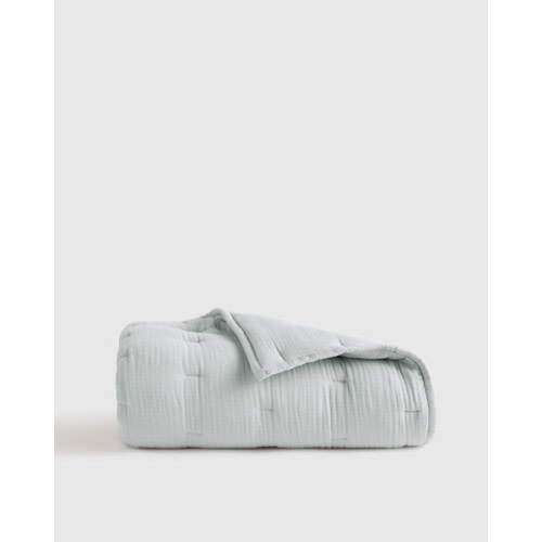 Organic Cotton Gauze Toddler Quilt in Mist