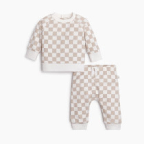Tiny Kind 2 Piece Printed French Terry Set - Skate Check, 6-9 M