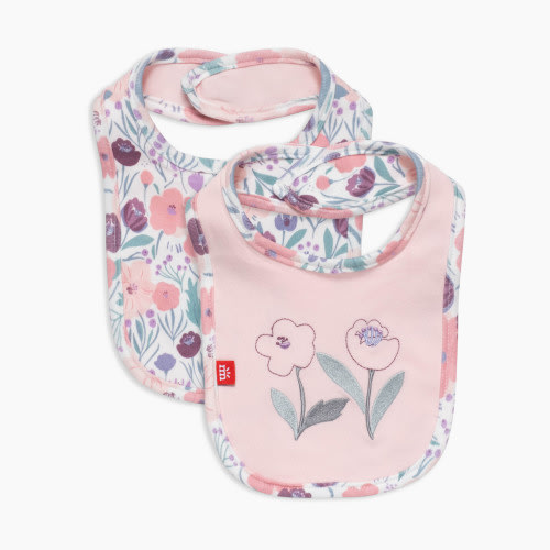 Magnetic Me Organic Reversible Embroidered Bib - Whistledon, One Size