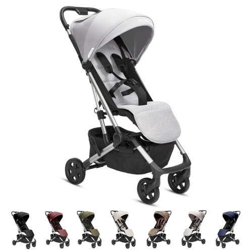 Colugo Compact Stroller - One Hand Fold Lightweight Stroller, Travel Stroller with Rain Cover, Backpack and Cup Holder, Cool Grey