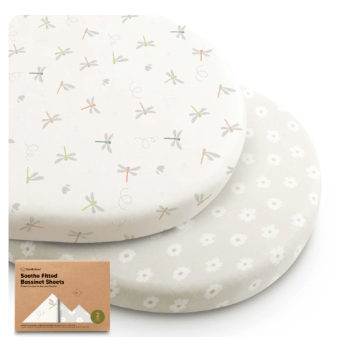 2-Pack Soothe Fitted Bassinet Sheets