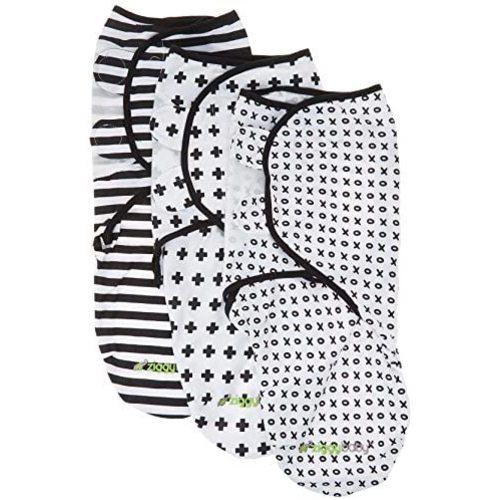 Swaddle Blanket Adjustable Infant Baby Wrap Set 3 Pack Soft Cotton Black & White - Newborn Swaddle Blankets for Baby Boy, Baby Boy Swaddle Blanket, Swaddle Blankets Boy, Baby Swaddles 0-3 Months
