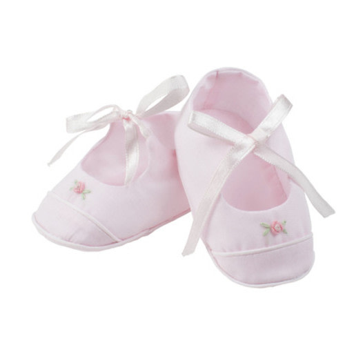 Girls Rose Garden Ribbon Booties