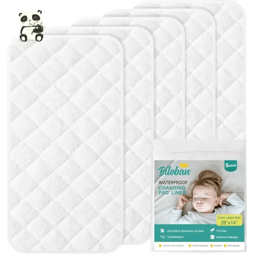Biloban Changing Pad Liner - 5 Pack