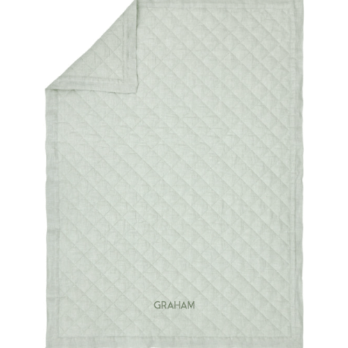 European Linen Baby Quilt | Pottery Barn Kids
