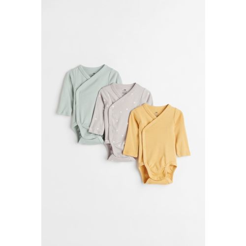 3-pack Long-sleeved Bodysuits