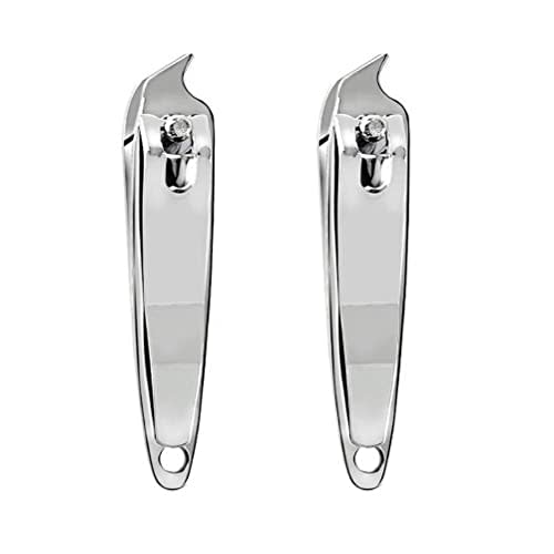 DNHCLL 2 PCS Metal Slanted Edge Nail Cutting Clippers Pedicure Manicure Tool Slanted Tip Cuticle Nail Clipper Cutter Nail Clipper Cutter Pedicure Manicure Tool