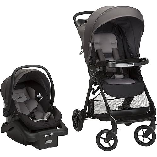 Safety 1st Smooth Ride Travel System Stroller and Car Seat OnBoard 35 LT - Efficient Infant Car Seat Stroller and Infant Car Seat and Stroller Combo, Monument