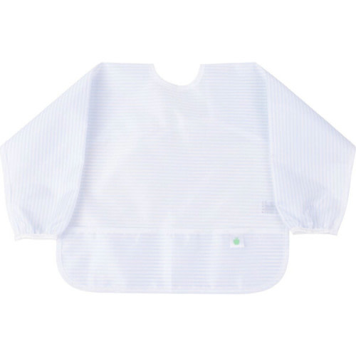 The Cover Everything Infant Bib, Blue Stripe - Apple of My Isla | Maisonette