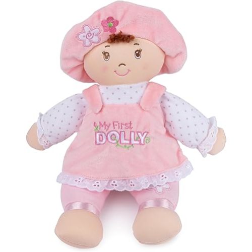 GUND Baby My First Dolly, Plush Doll for Babies and Toddlers, Pink/White, 13”