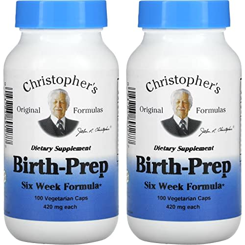 Dr.Christopher's Original Formulas, Birth-Prep Six Week Formula, 420 mg, 100 Veggie Caps (Pack of 2)