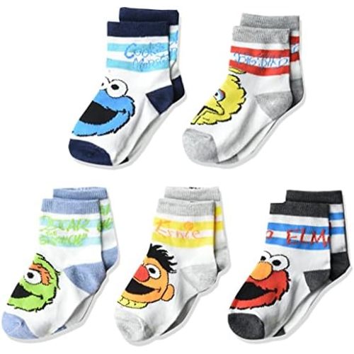 Sesame Street Baby Classic 5 Pack Crew Socks