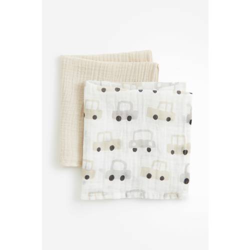 2-PACK SMALL MUSLIN CLOTHS