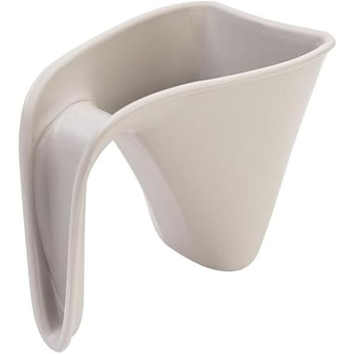 Shnuggle Bath Rinse Jug | Soft Rim Baby & Toddler Shampoo Rinser | Bath Hair Rinsing Cup | Hair Wash Jug with Handle | Essential Bath Accessories | Taupe