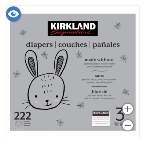 Kirkland Signature Diapers Sizes 3