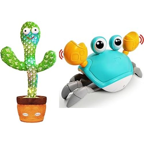 Talking Cactus Toy & Crab Baby Toy