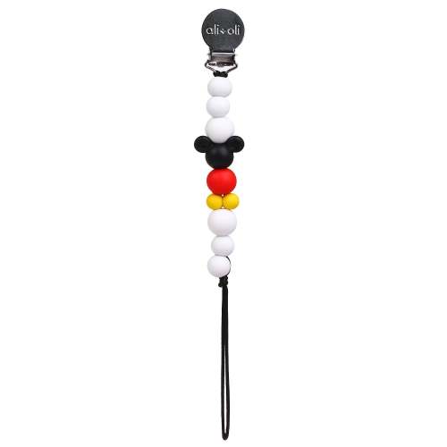 Silicone Pacifier Clip (Mouse)
