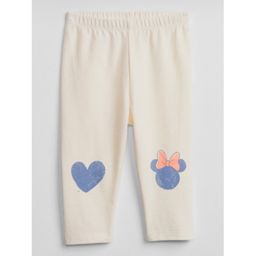babyGap | Disney Mickey Mouse and Minnie Mouse Leggings in ivory frost