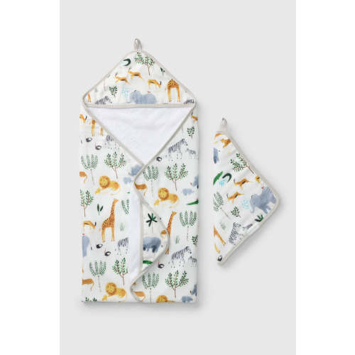 Hooded Towel Set - Safari Jungle
